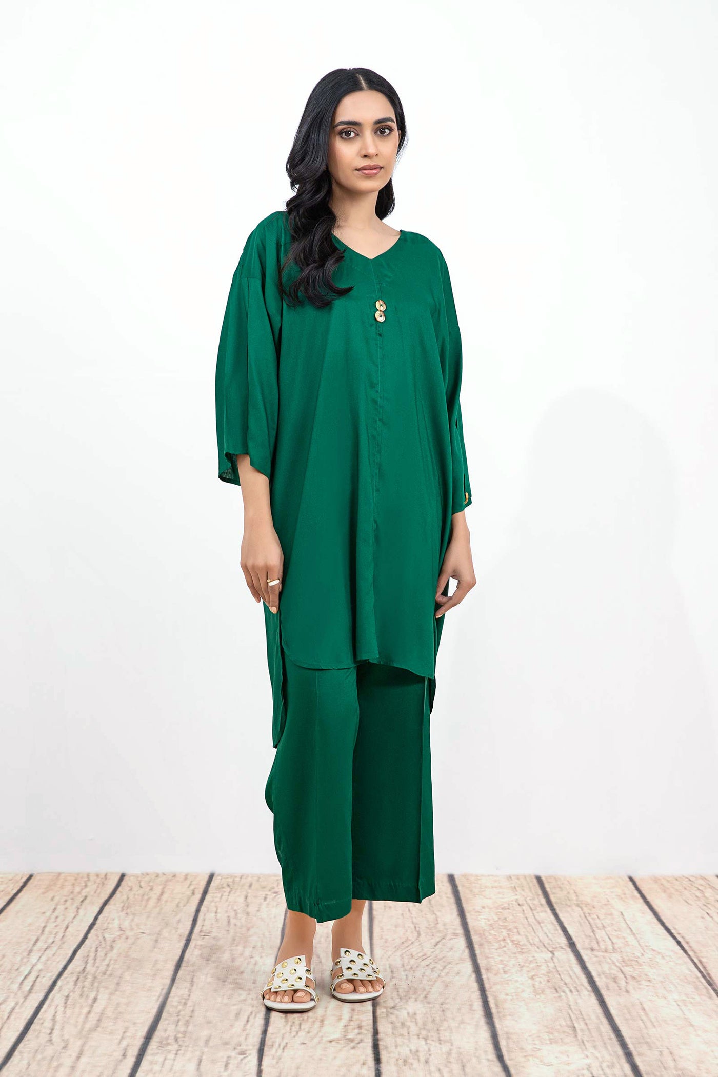 Dyed Arabic Lawn Co-Ord Set