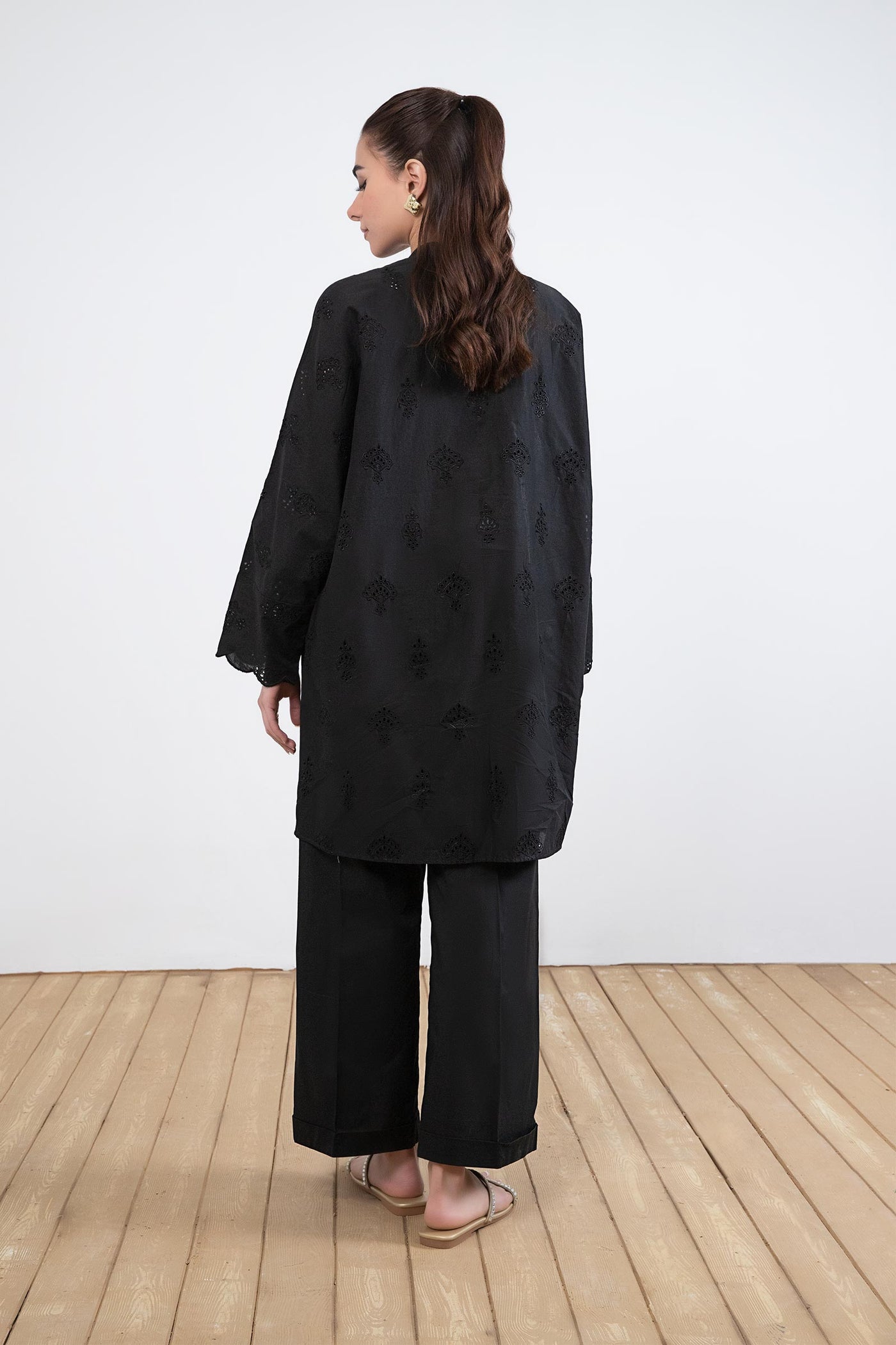 Embroidered Cambric Co-Ord Set | MB-EF24-160