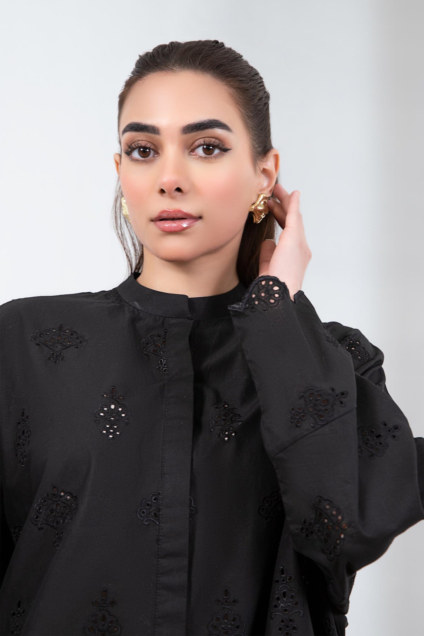 Embroidered Cambric Co-Ord Set | MB-EF24-160