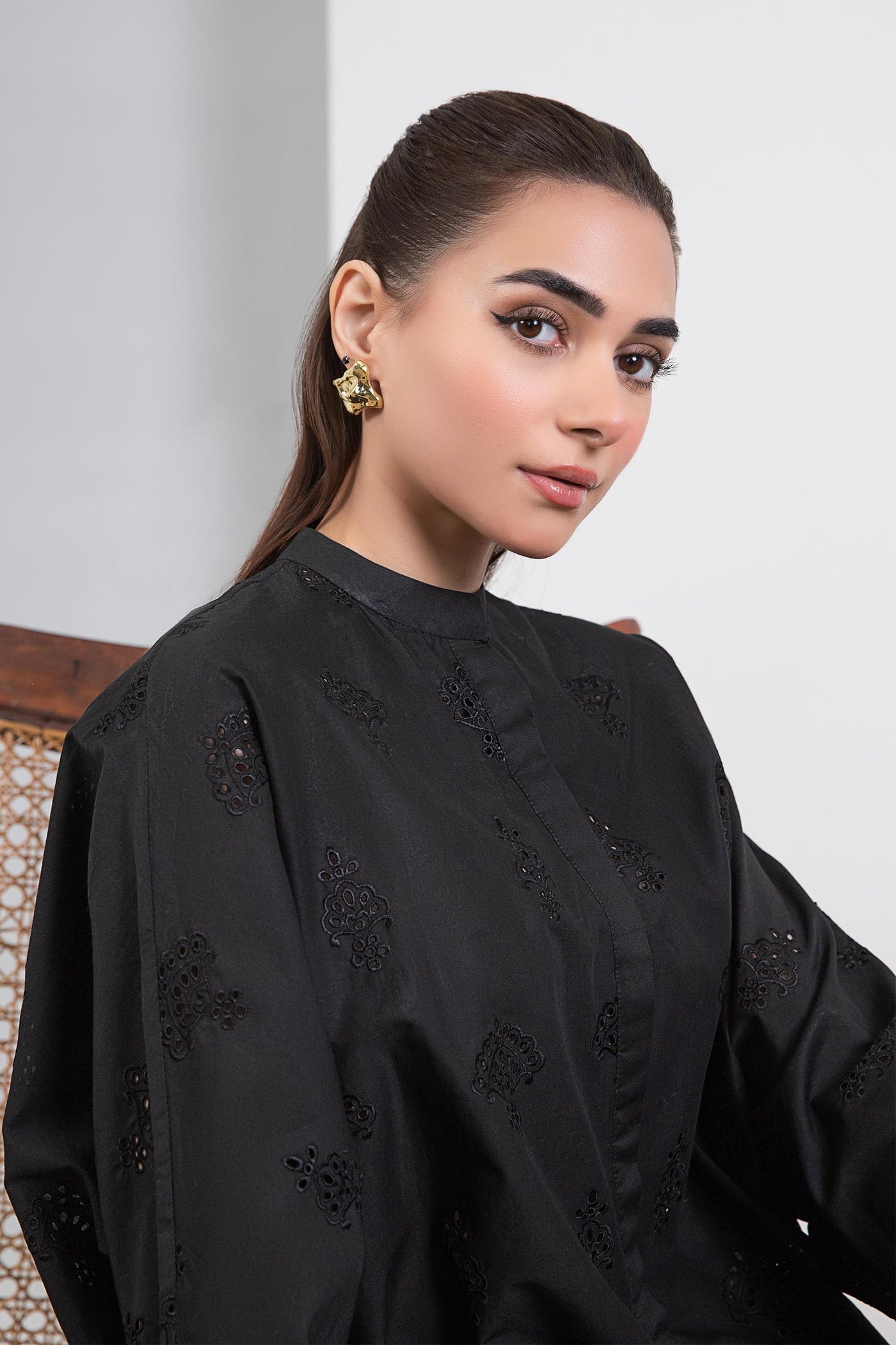 Embroidered Cambric Co-Ord Set | MB-EF24-160