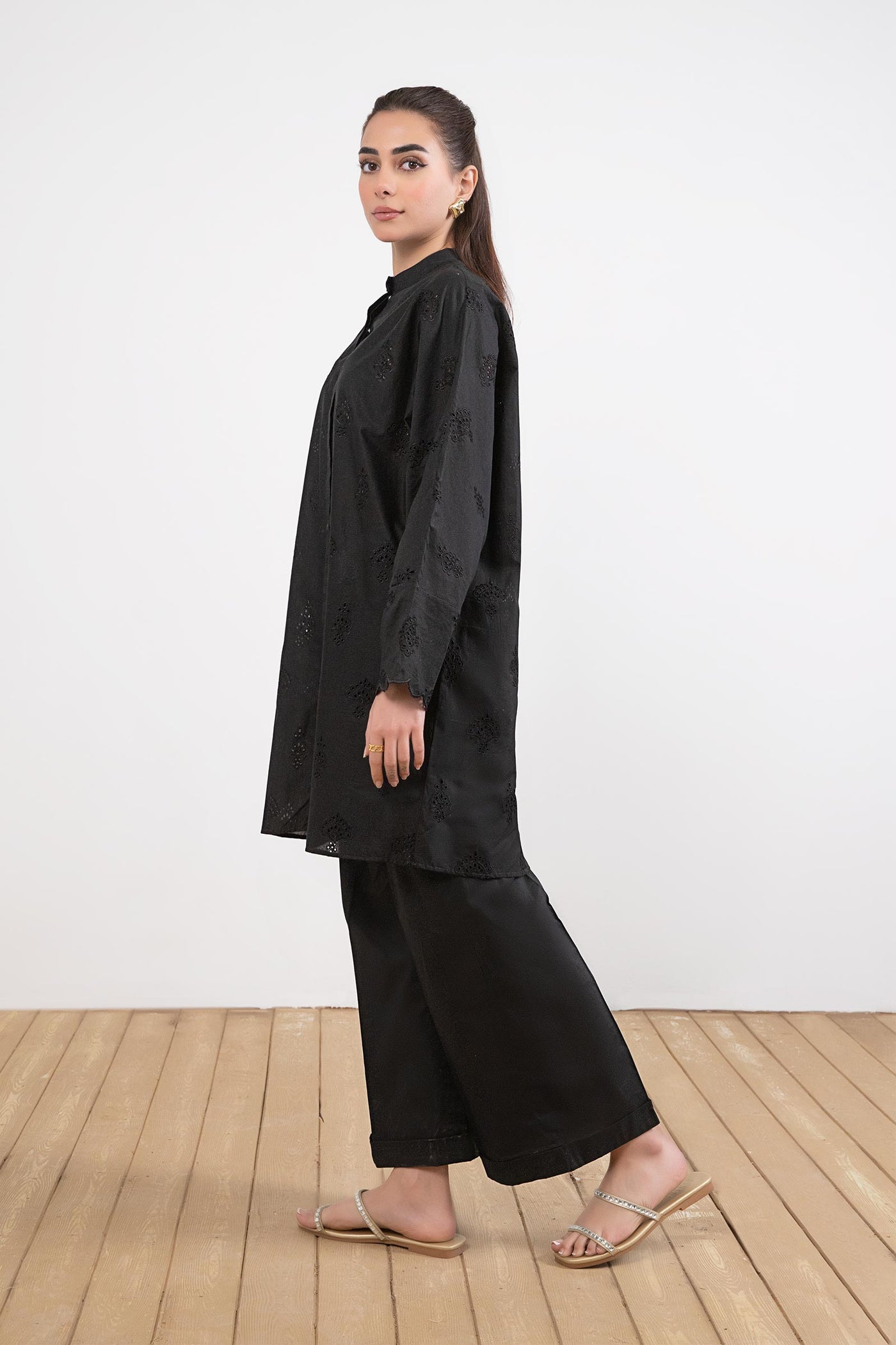 Embroidered Cambric Co-Ord Set | MB-EF24-160