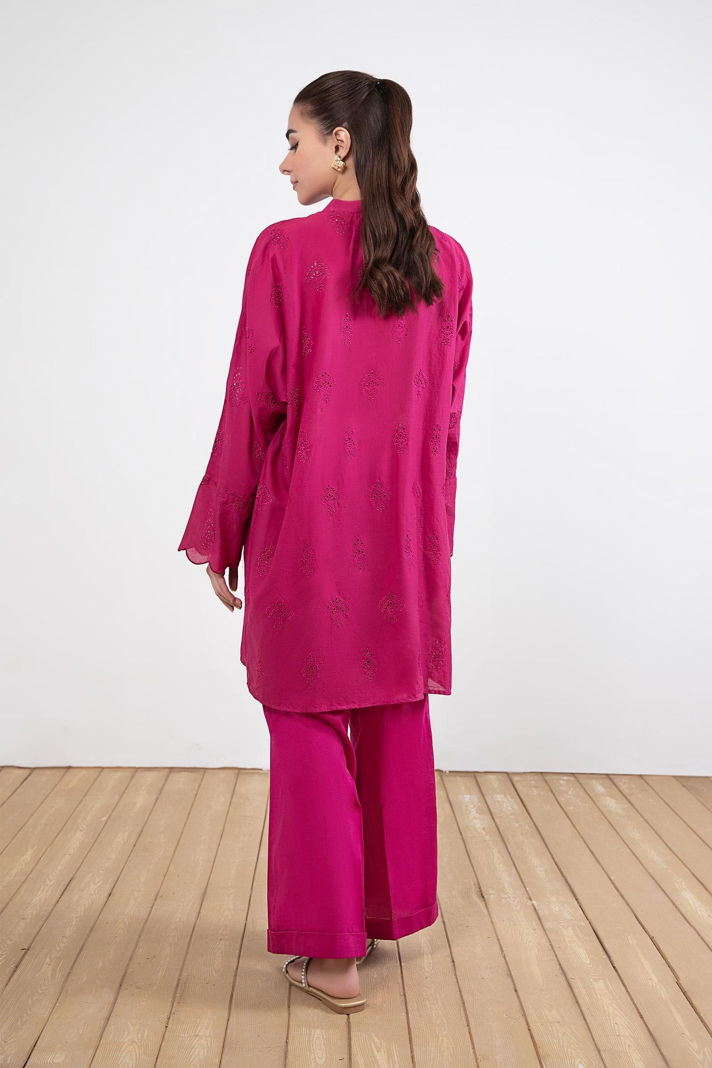 Embroidered Cambric Co-Ord Set