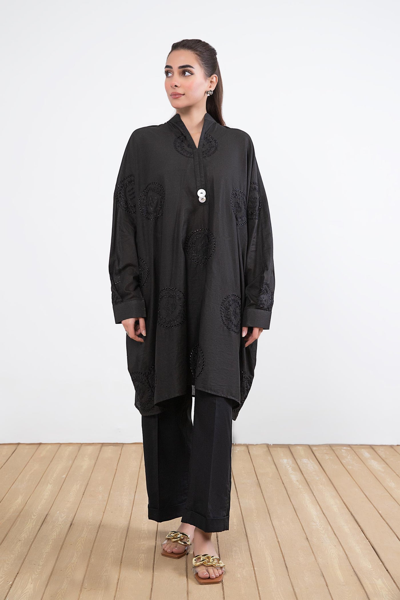 Embroidered Lawn Tunic