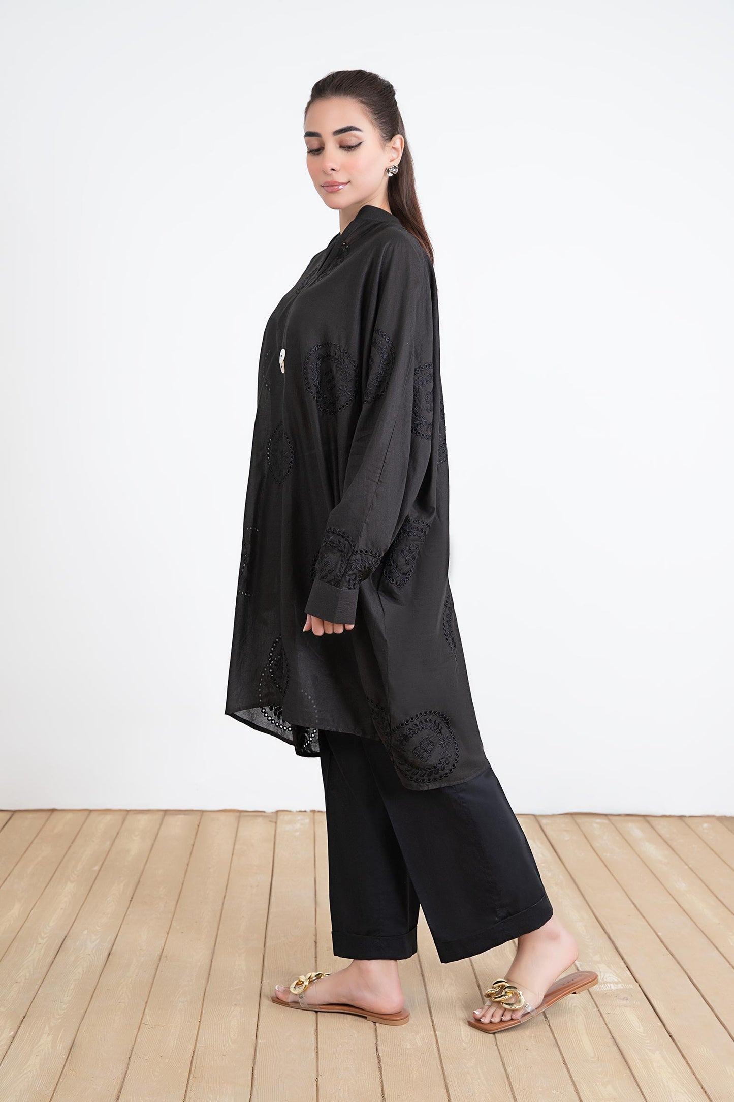 Embroidered Lawn Tunic