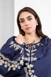 Embroidered Arabic Lawn Tunic Dress