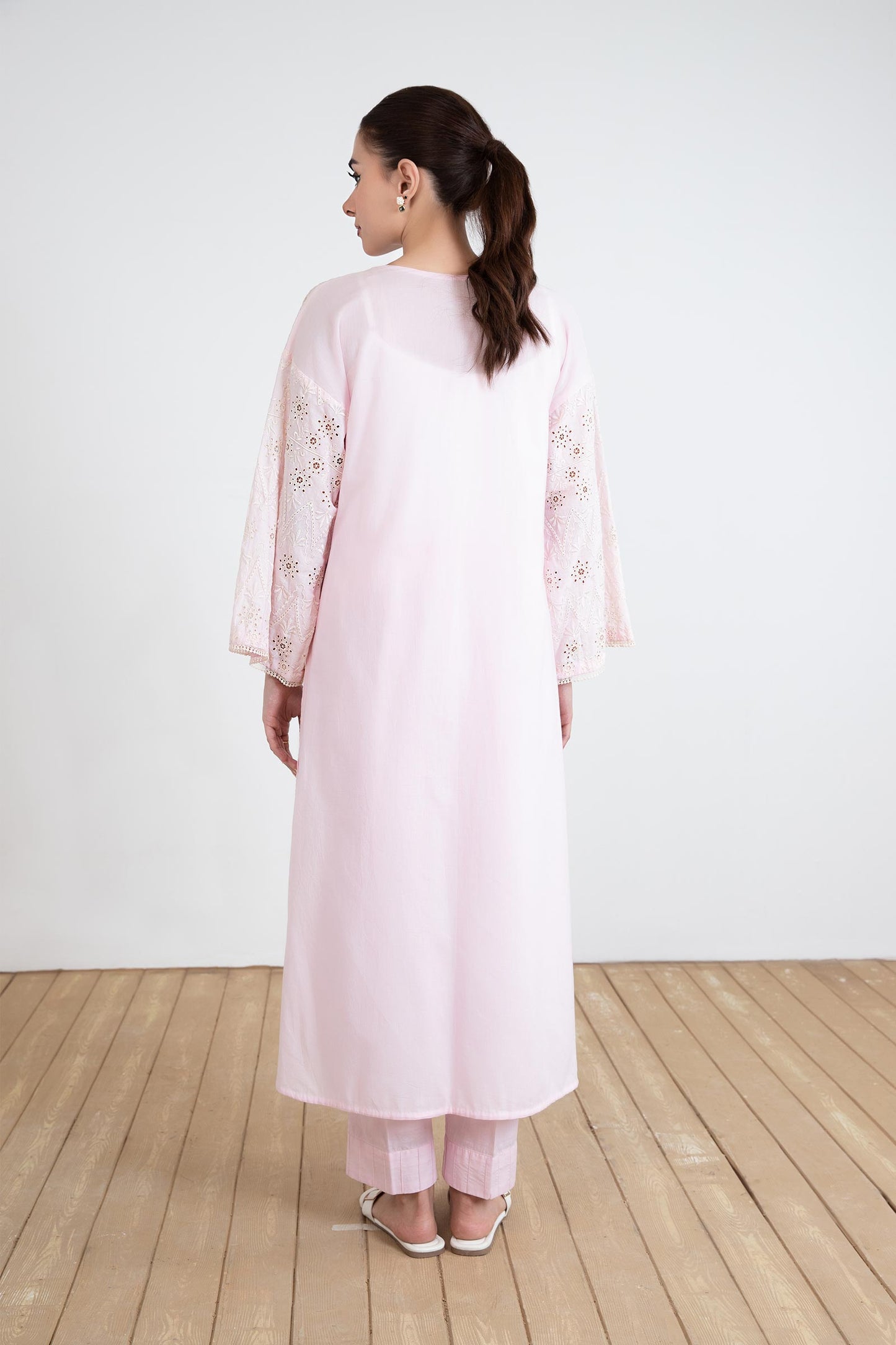 Embroidered Lawn Tunic Shirt