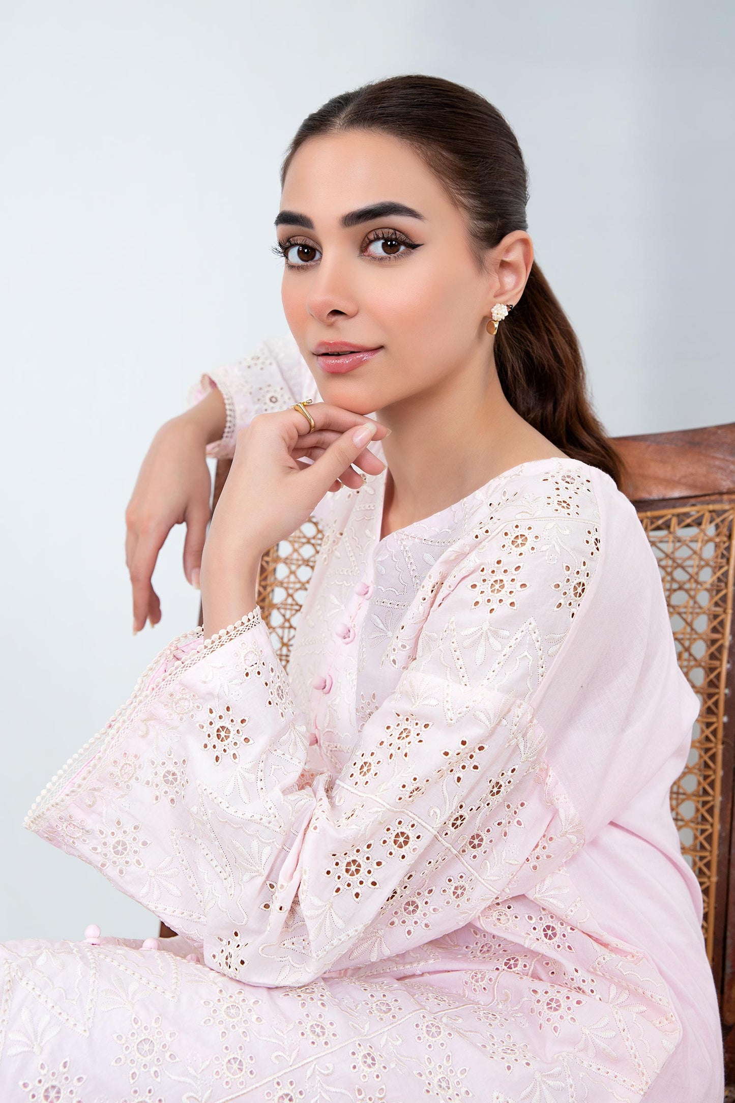 Embroidered Lawn Tunic Shirt