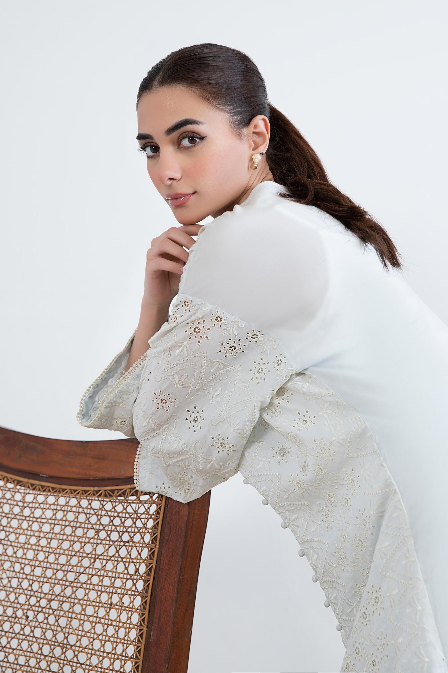 Embroidered Lawn Tunic Shirt