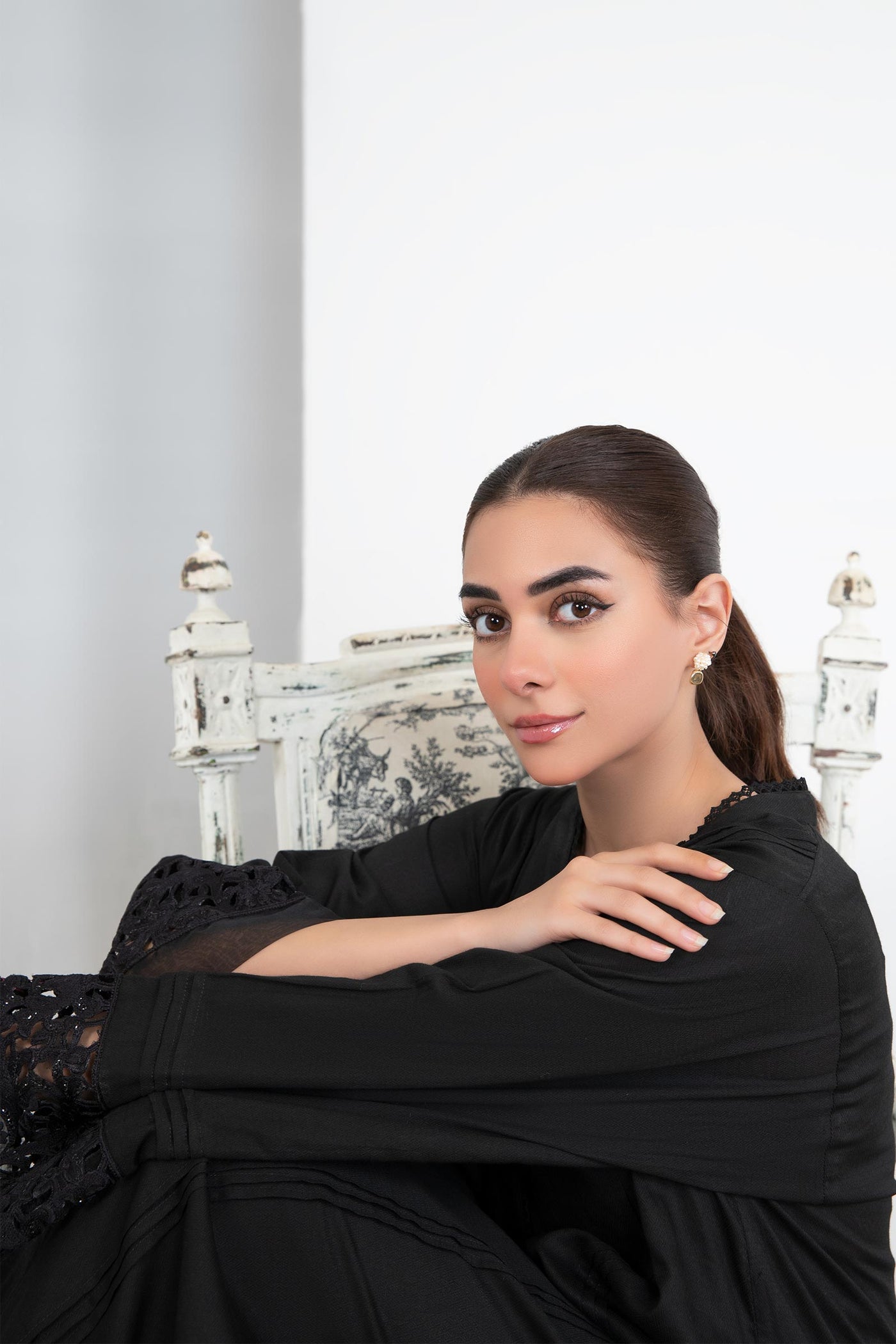 2 Piece Embroidered Dobby Lawn Suit