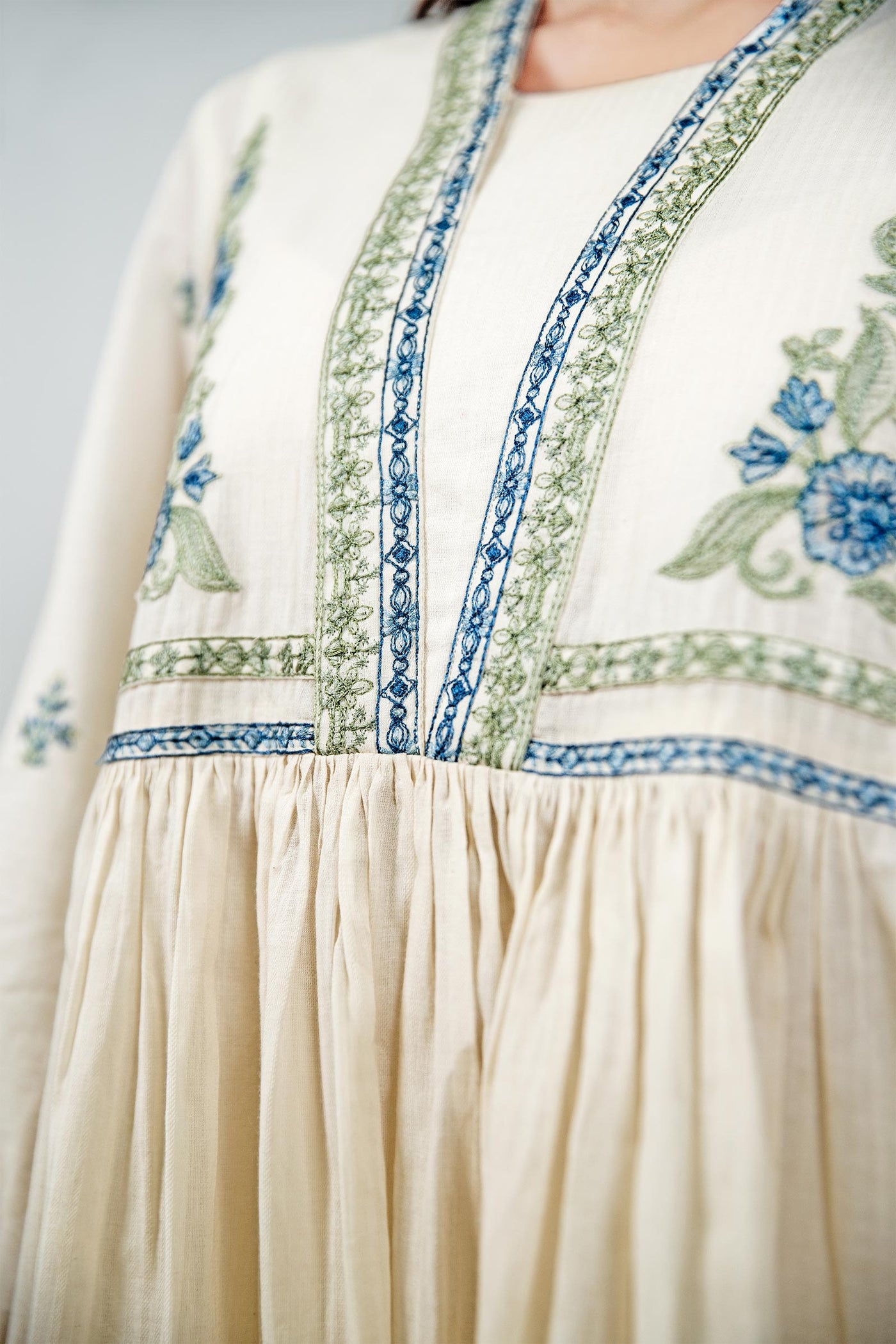 Dyed Dobby Lawn Dress