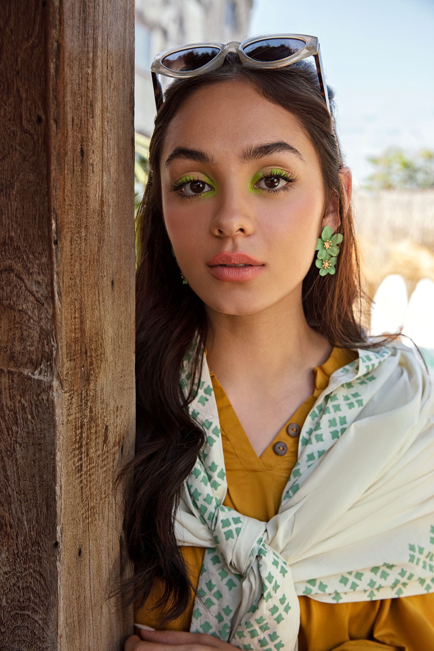 Scarf Green MB-EF23-171