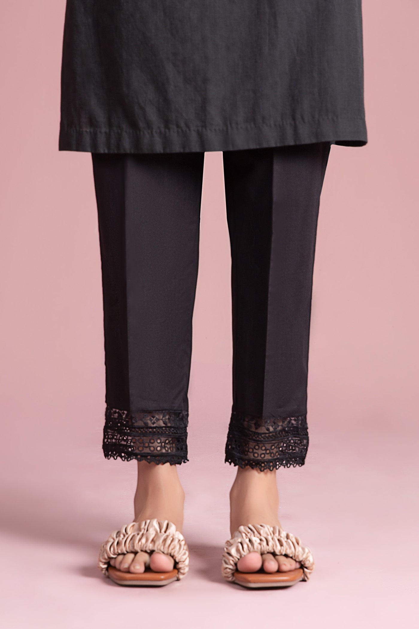 Cambric Straight Trousers | MB-EF24-110