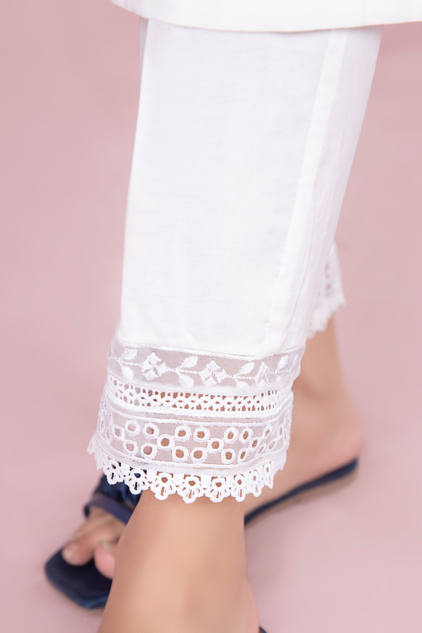 Cambric Straight Trousers