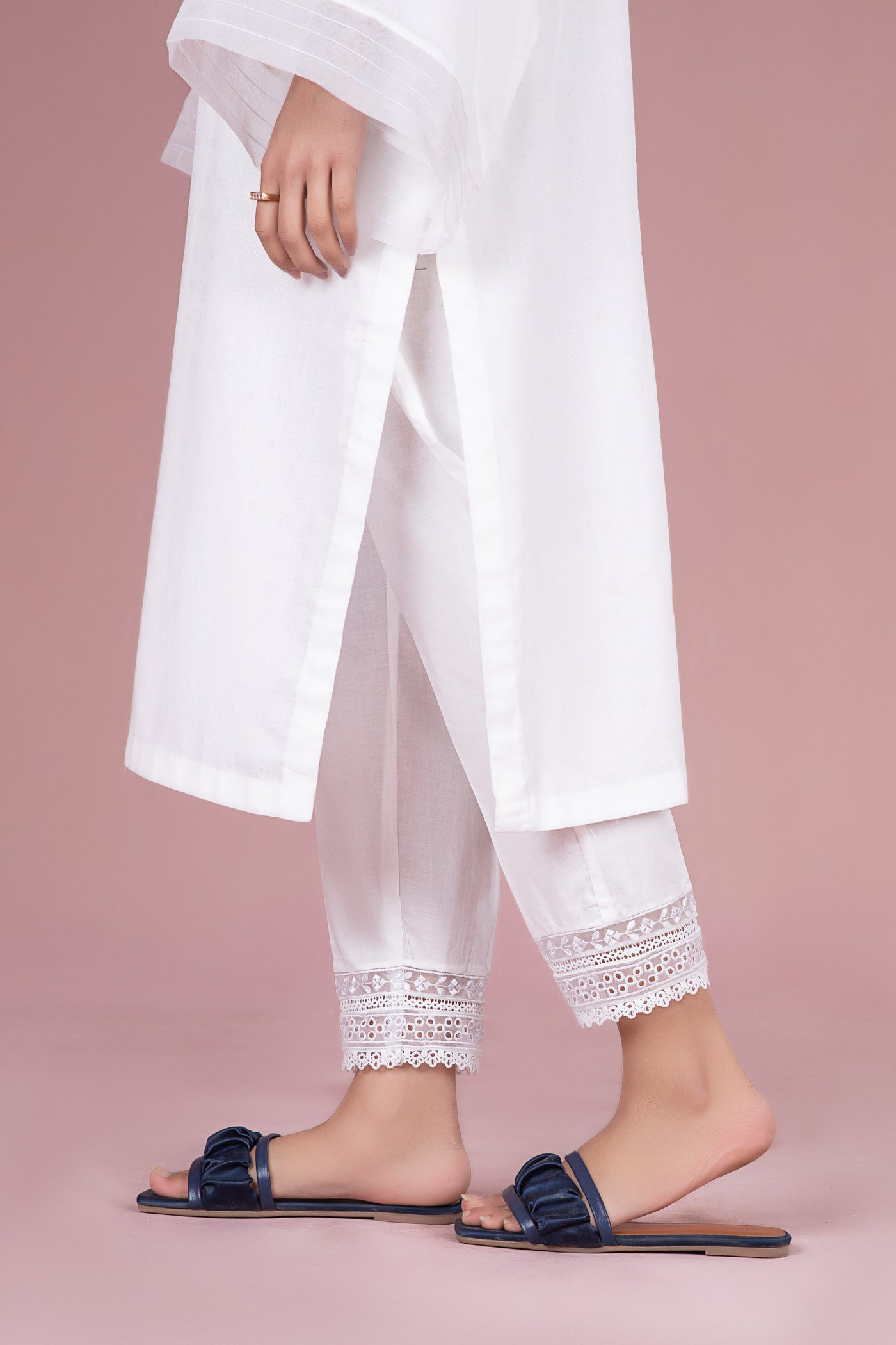 Cambric Straight Trousers