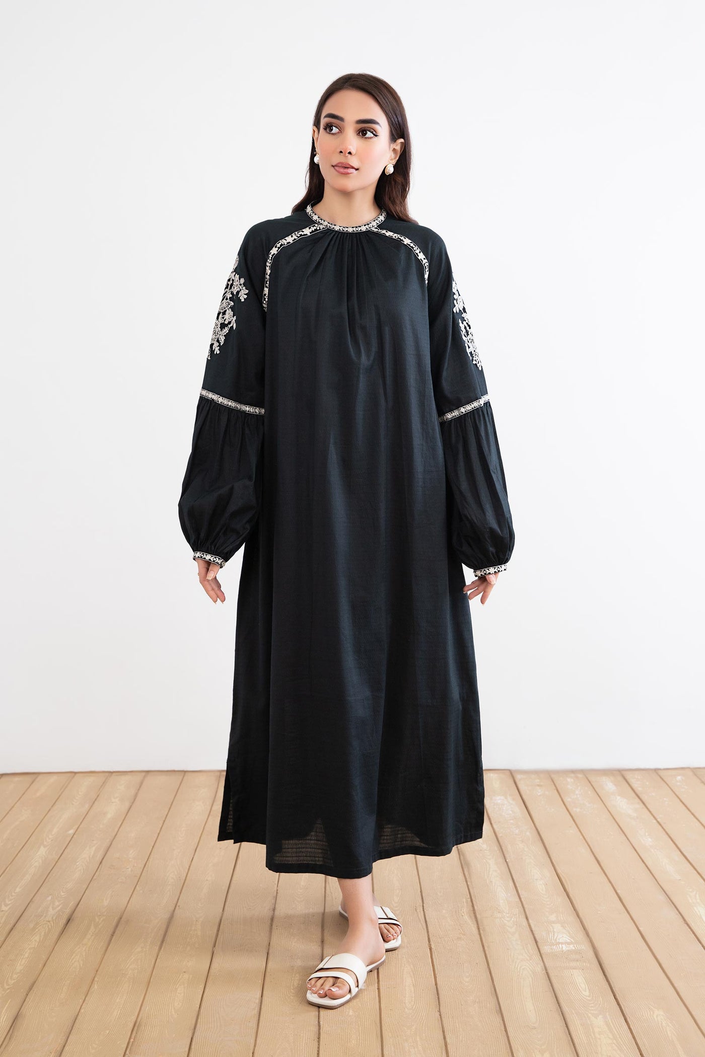 Embroidered Arabic Lawn Shirt