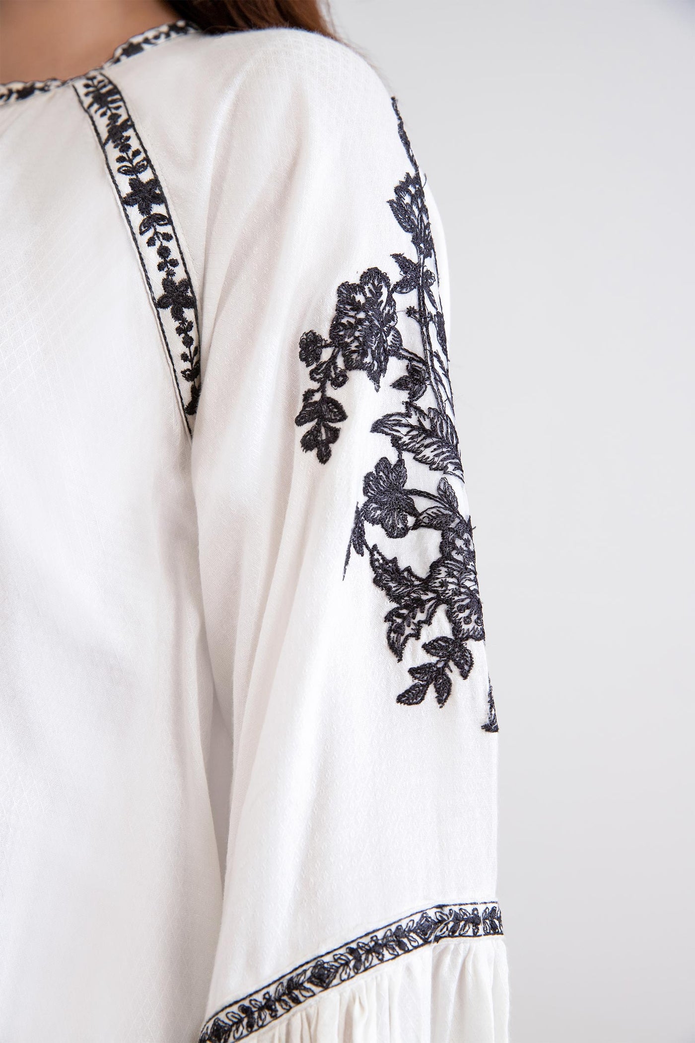 Dyed Arabic Lawn Shirt