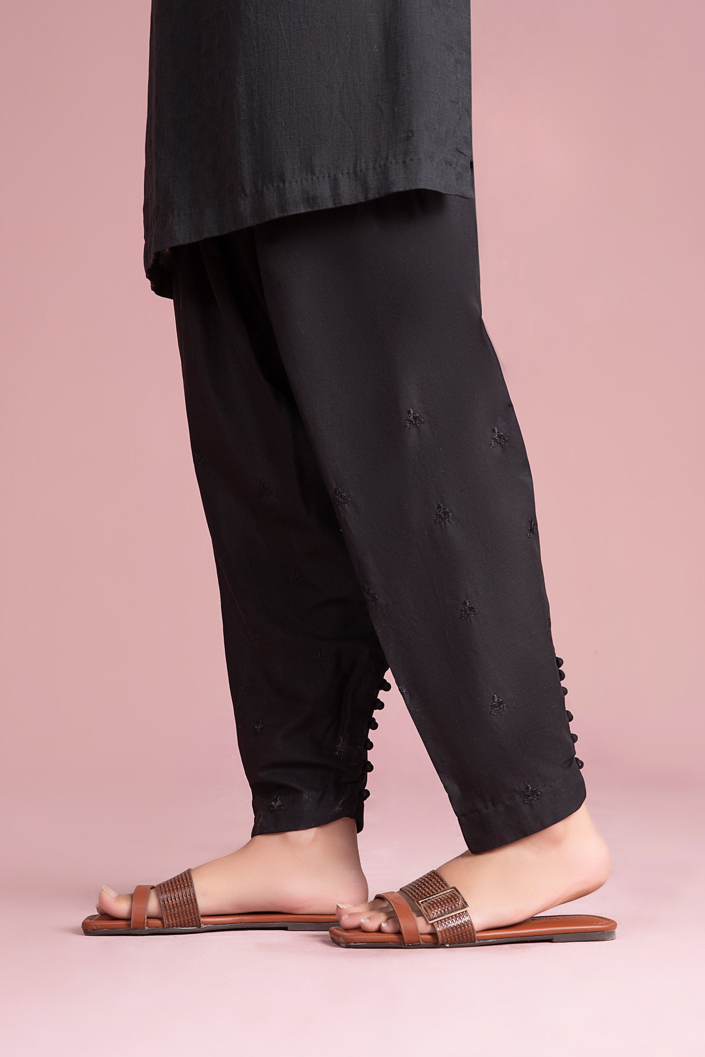 Embroidered Cambric Trouser