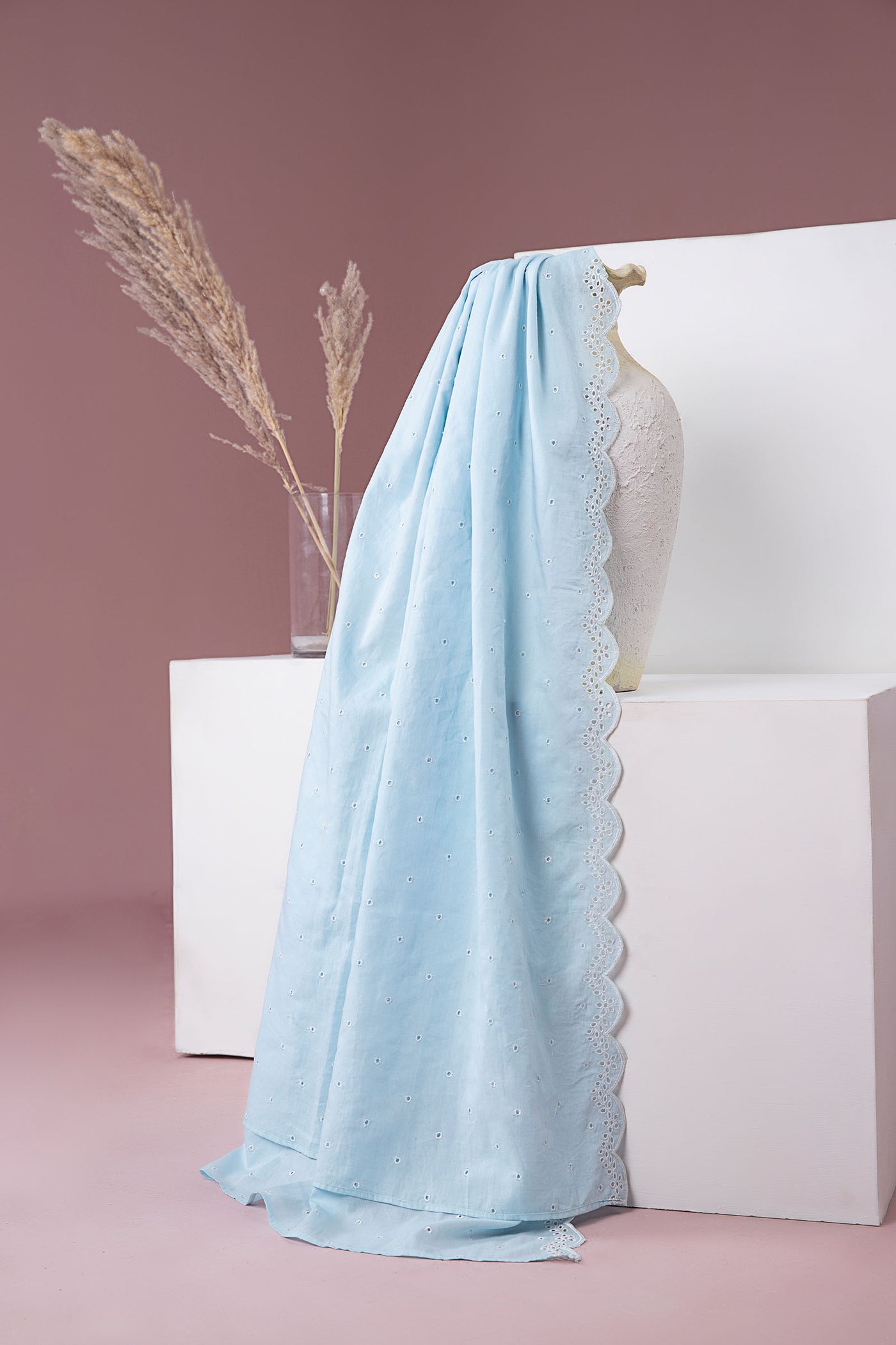 Embroidered Lawn Dupatta