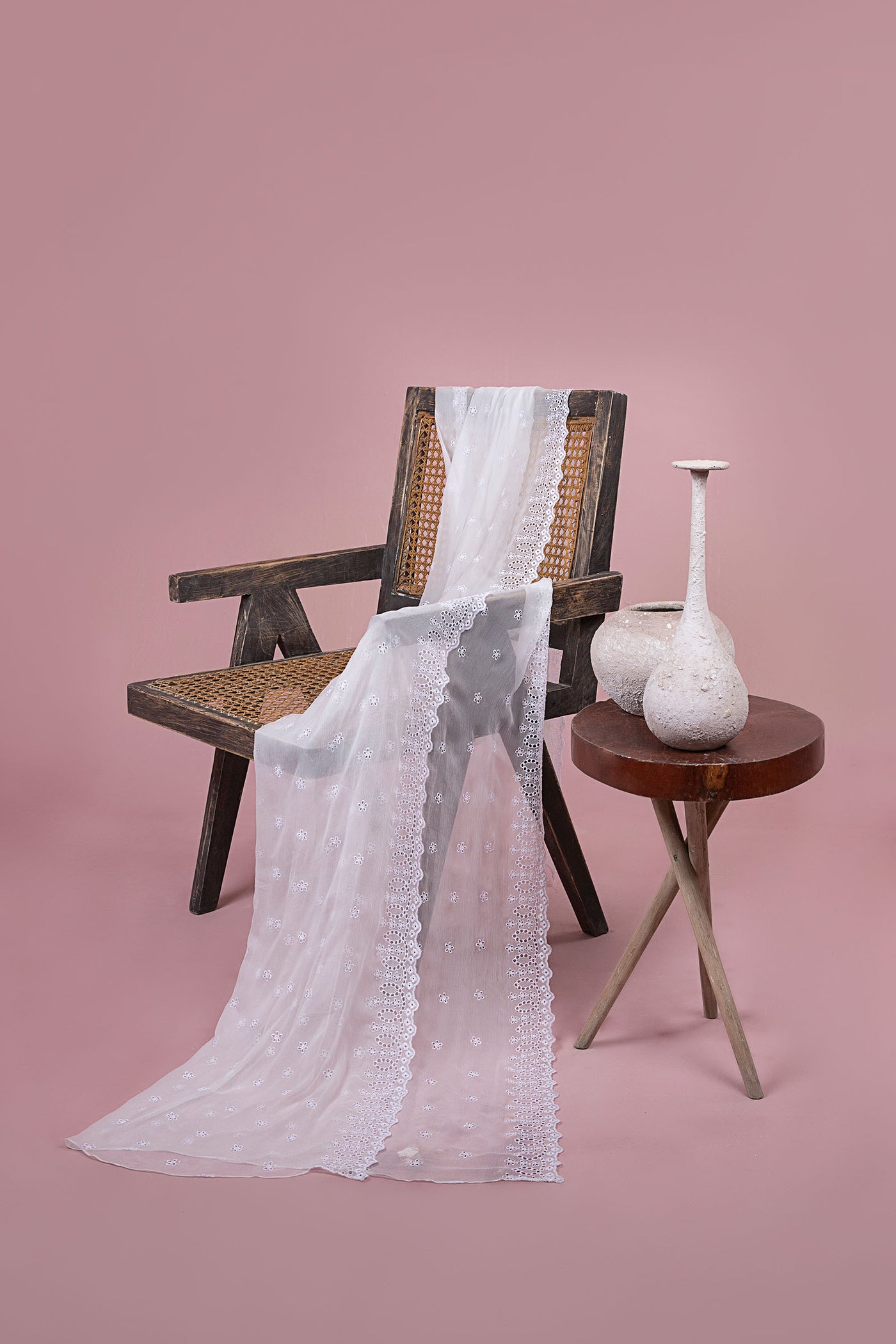 Embroidered Chiffon Dupatta