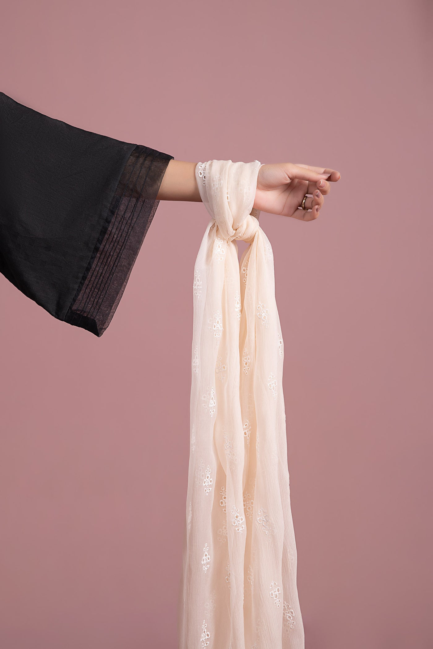 Embroidered Chiffon Dupatta