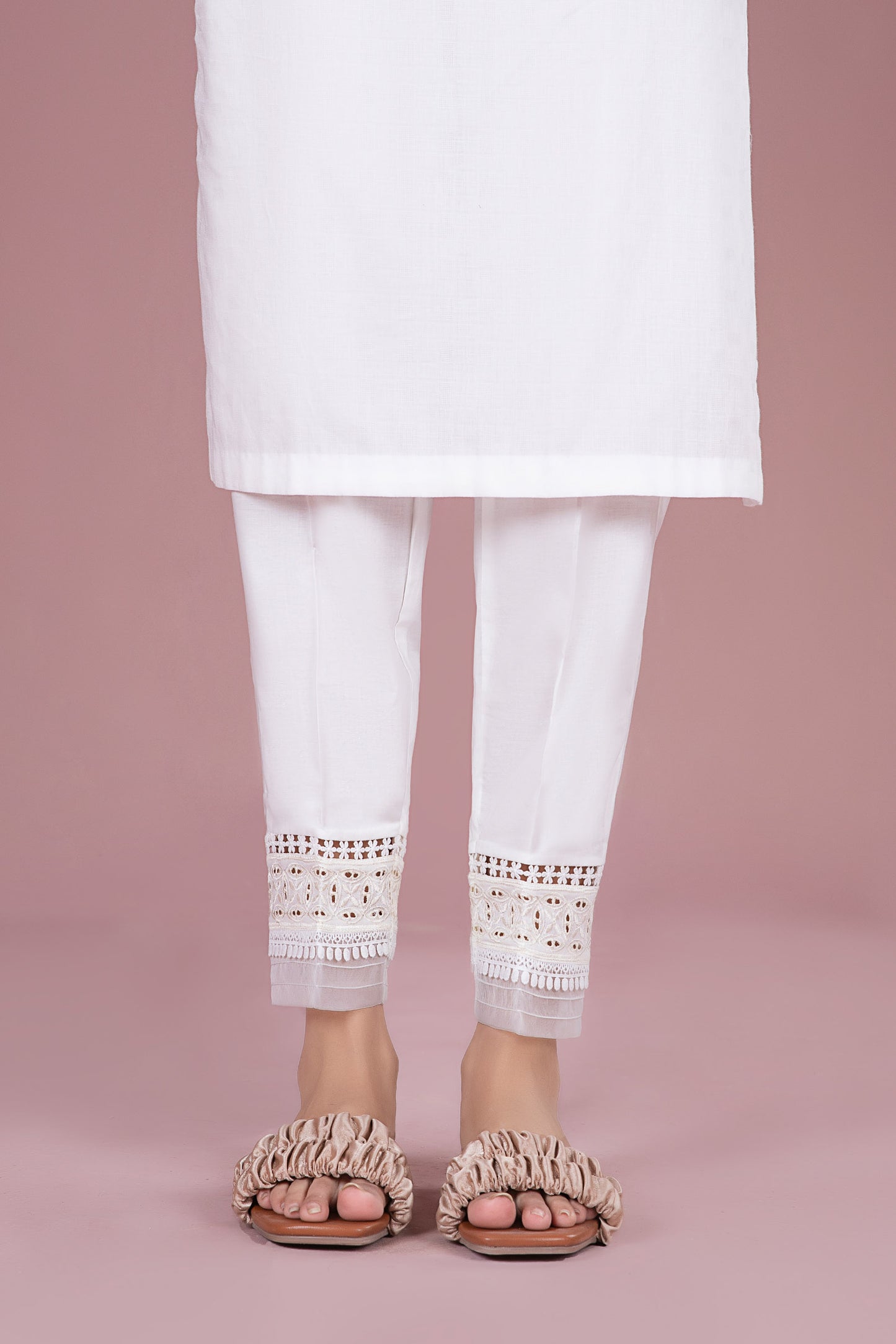 Cambric Straight Trousers