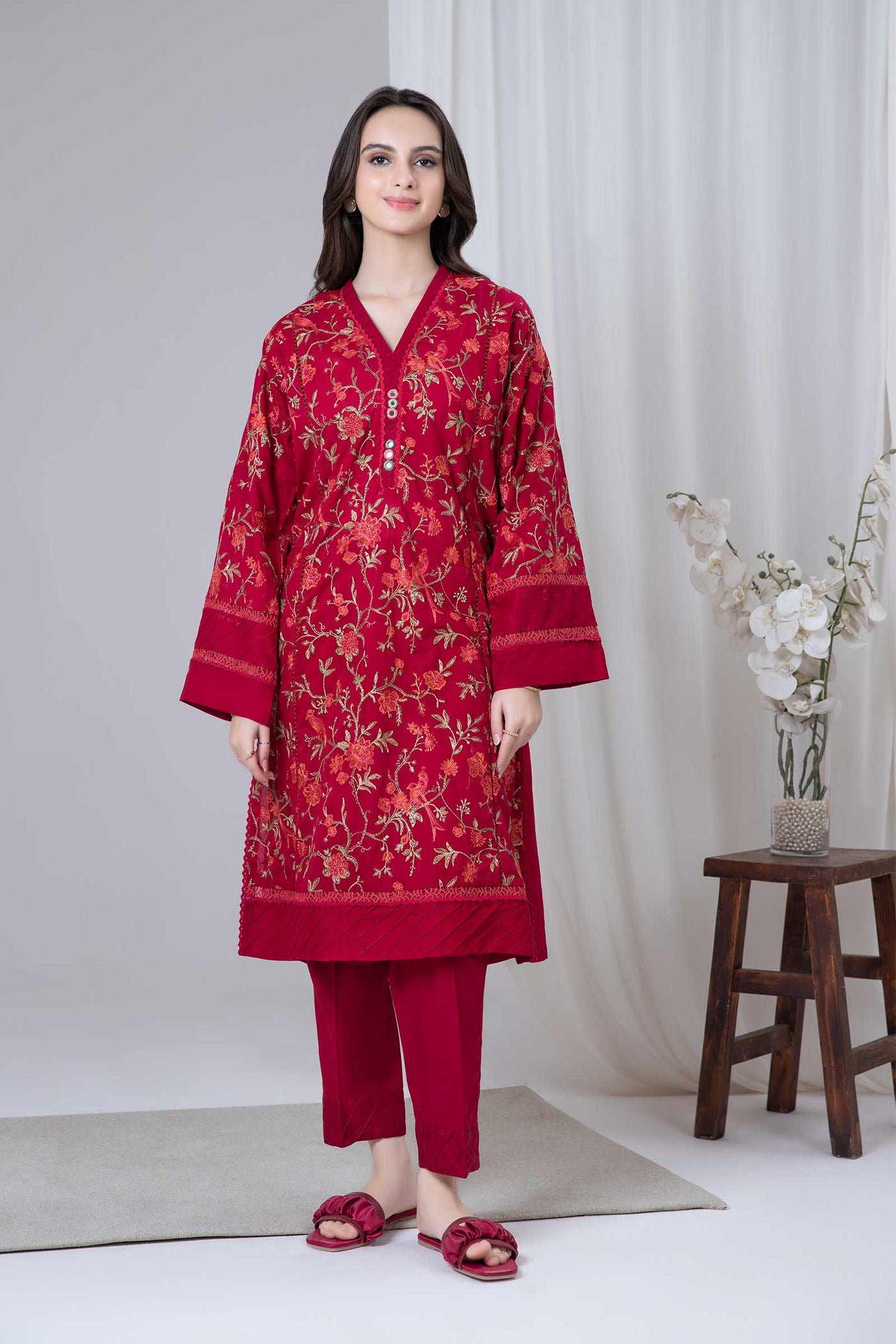 Embroidered Lawn Kurta