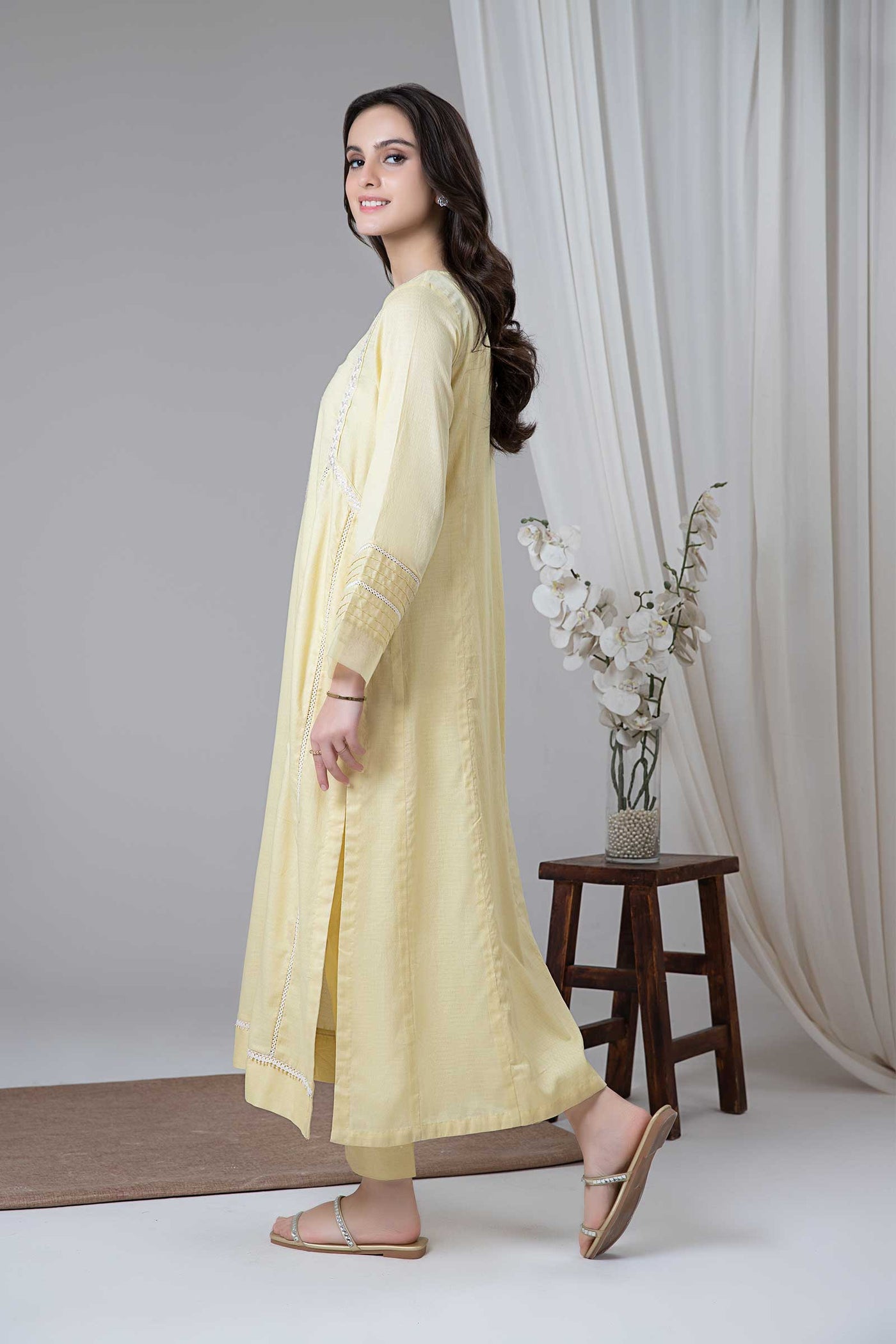 2 Piece Embroidered Dobby Lawn Suit