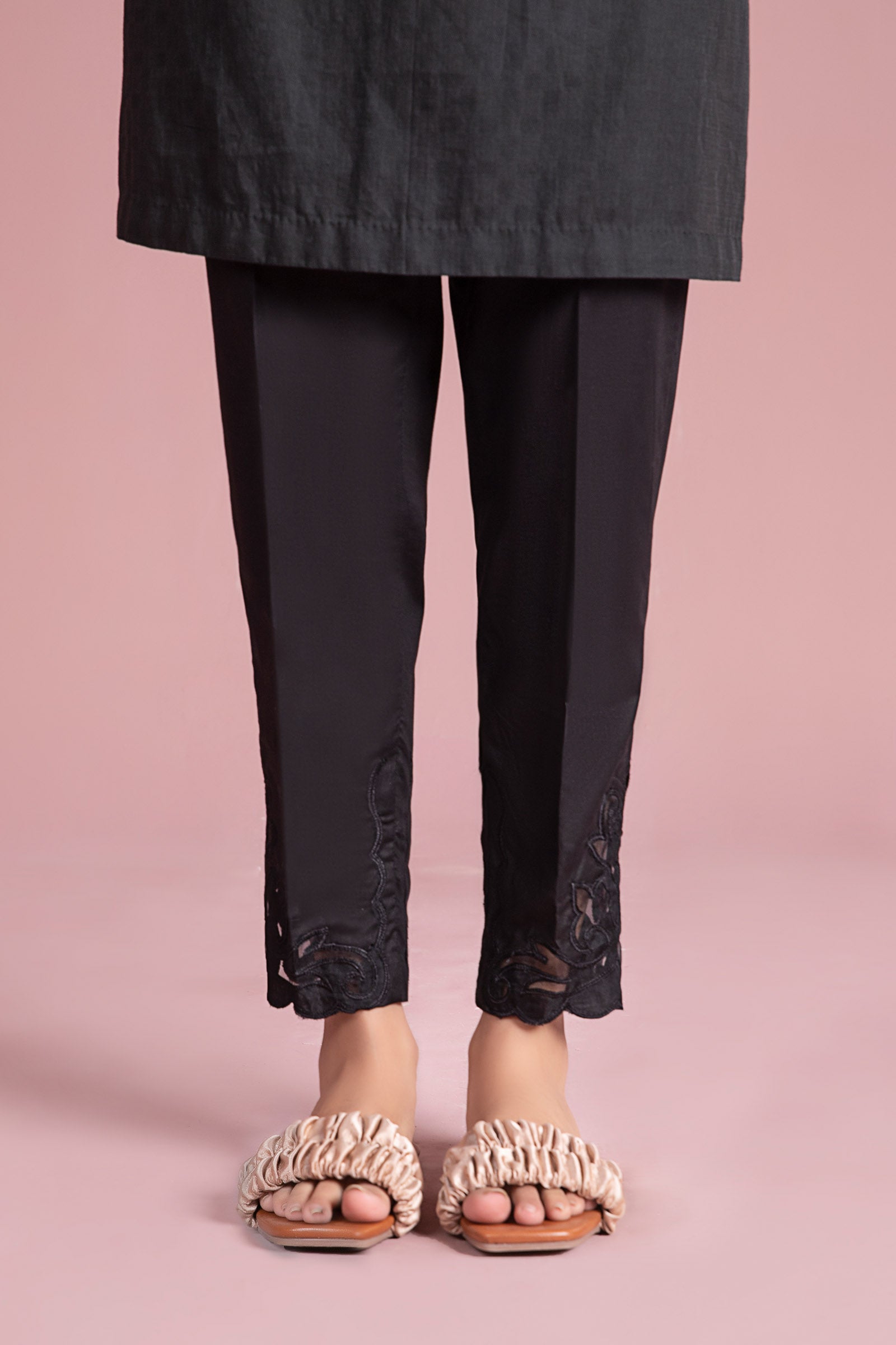 Cambric Straight Trousers