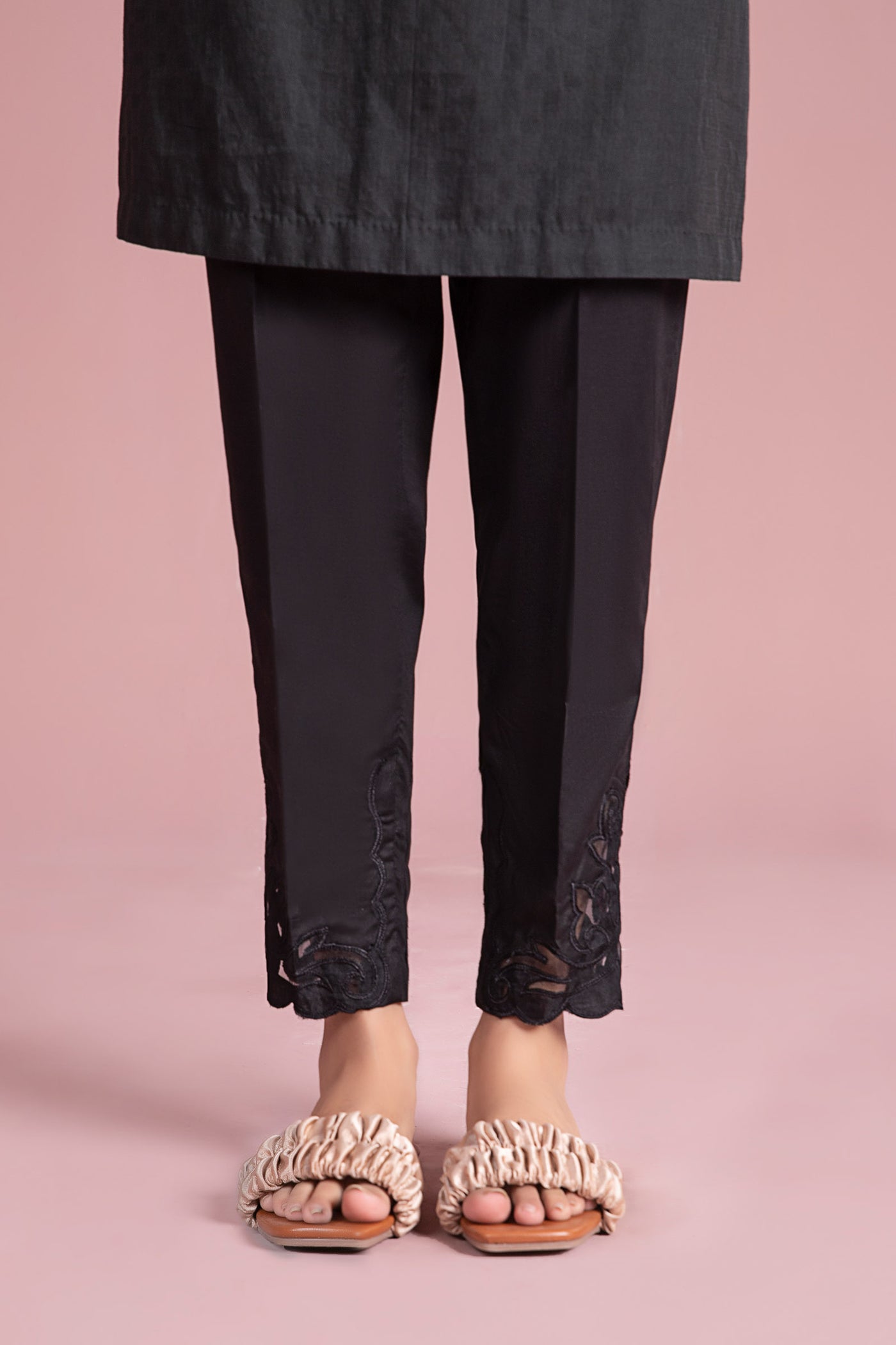 Cambric Straight Trousers