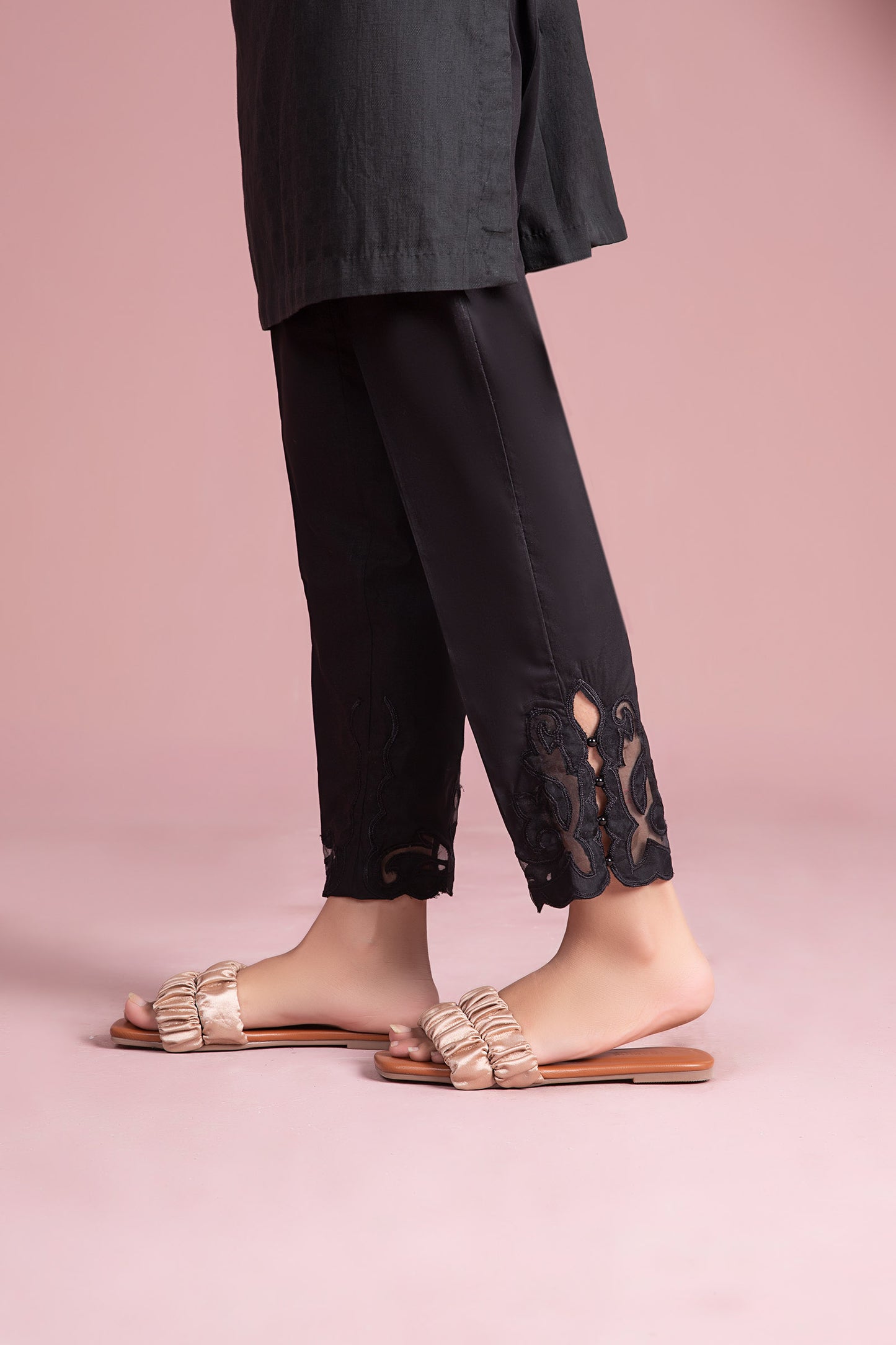 Cambric Straight Trousers