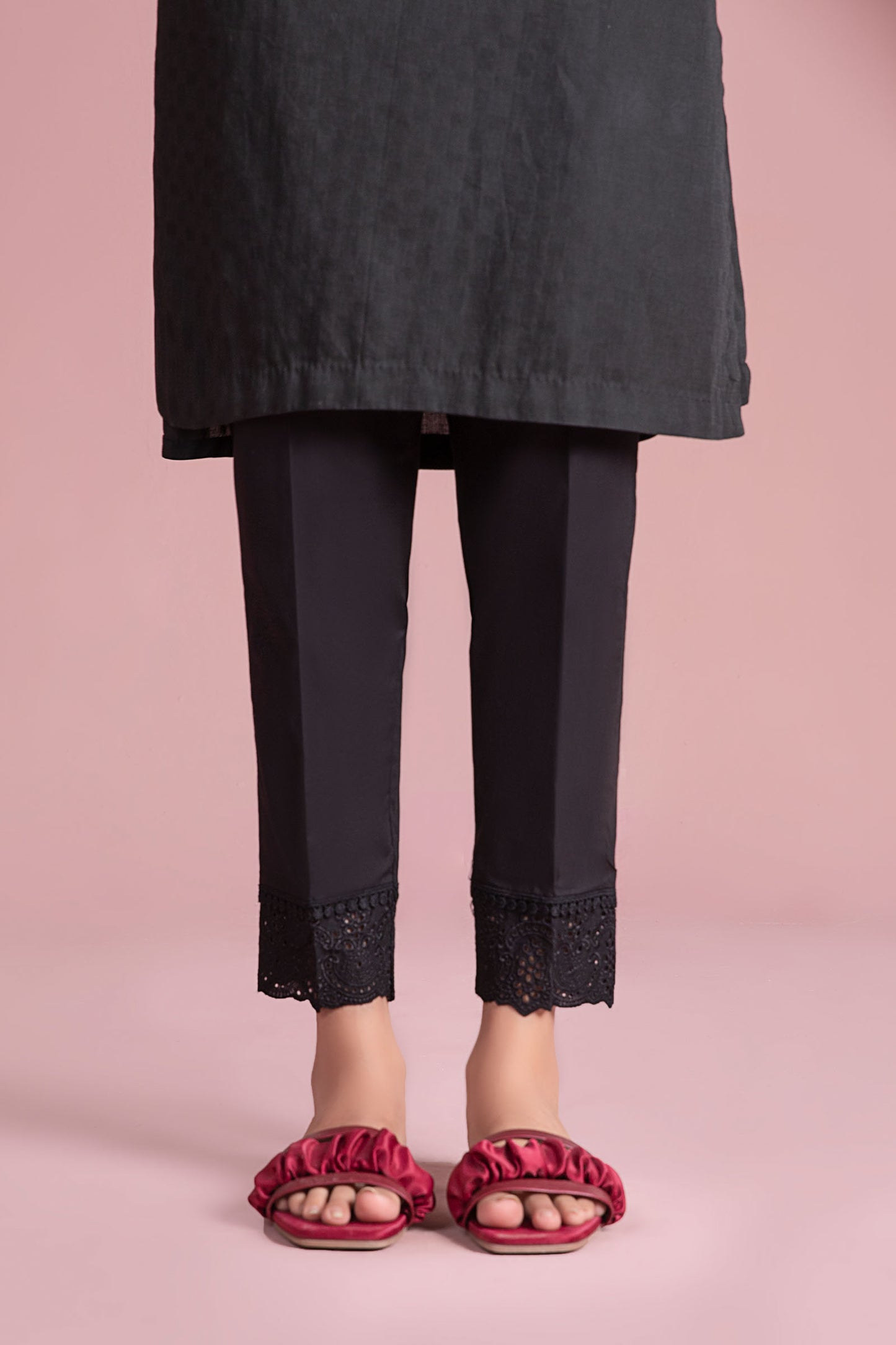 Cambric Straight Trousers