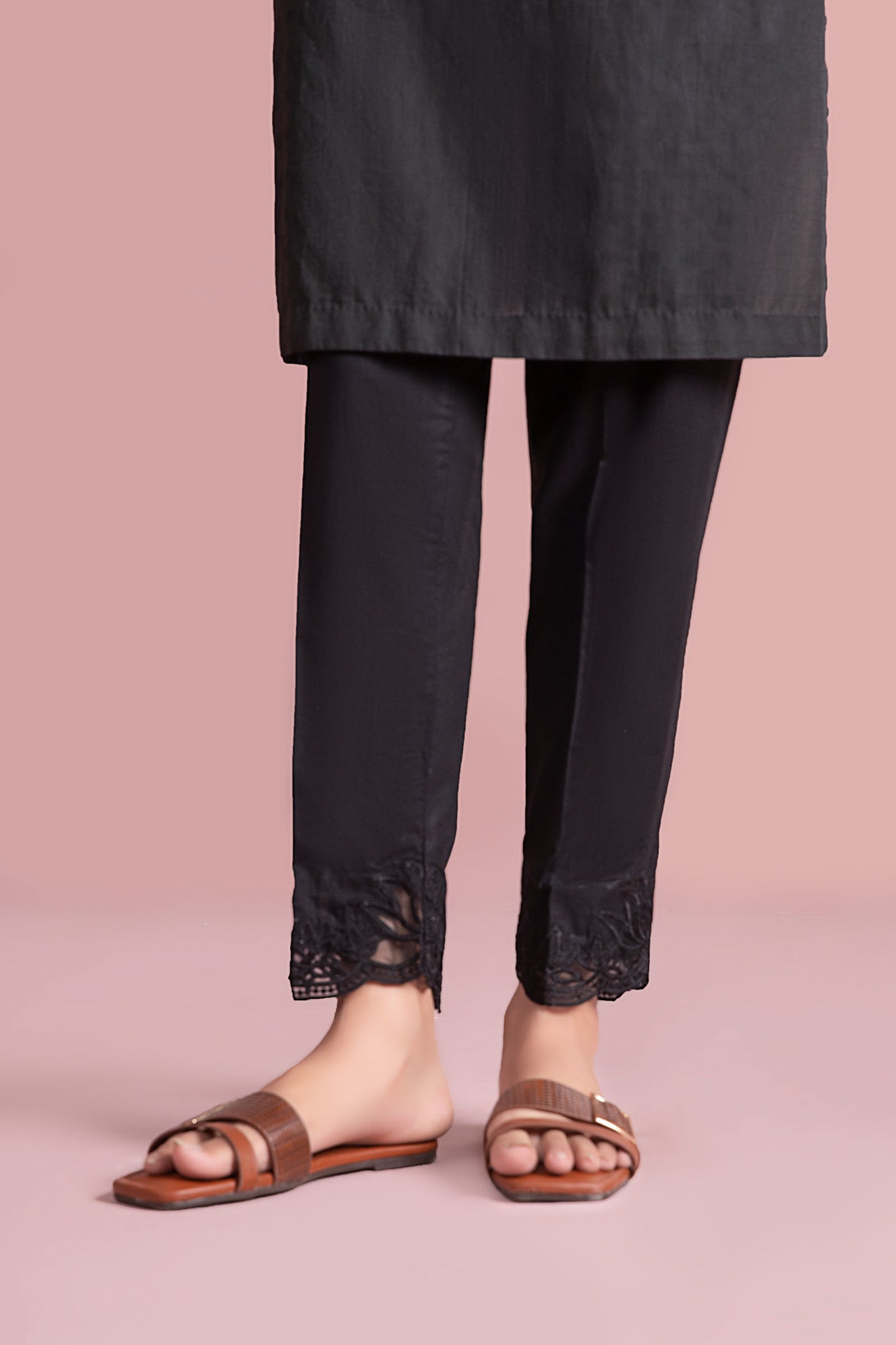 Embroidered Cambric Trouser