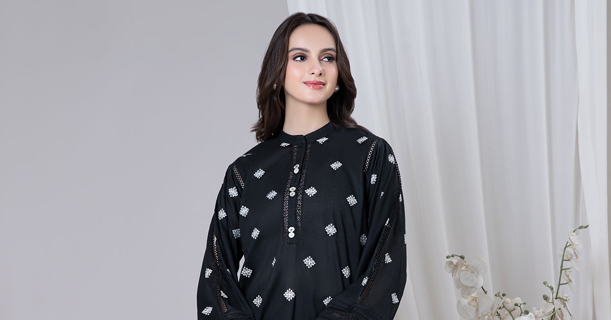 EMBROIDERED LAWN SHIRT | MB-EF24-42