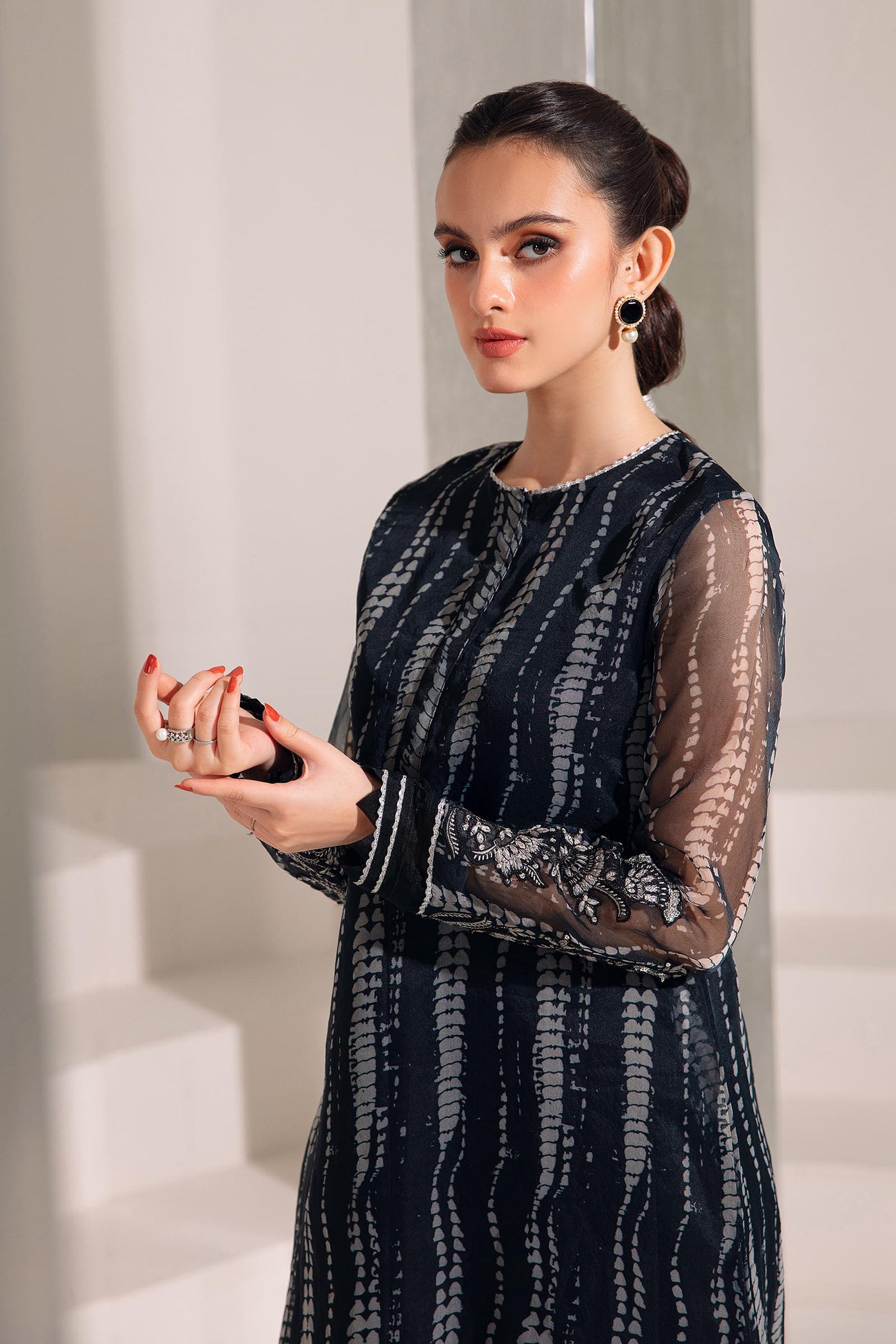 Dyed Organza Shirt | MB-F23-404