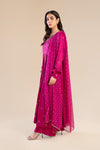 2 Piece Embroidered Raw Silk Suit