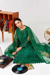 3 Piece Embroidered Organza Suit