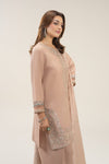 3 Pc Embroidered Shimmer Silk Suit