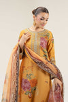 2 Pc Embroidered Bamberg Raw Silk Suit