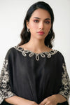 Embroidered Bamberg Raw Silk Kaftan