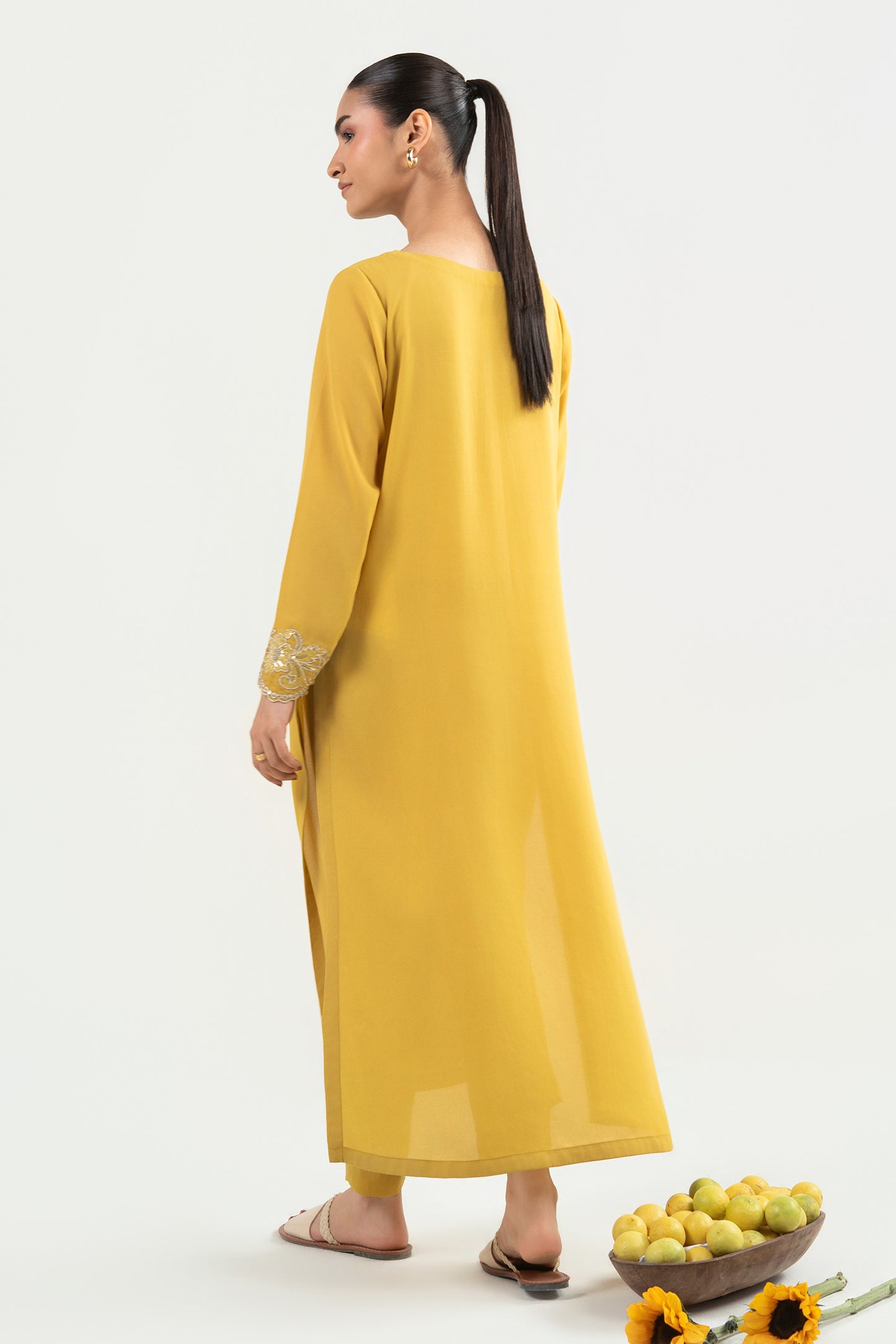 2 Pc Embroidered Georgette Suit