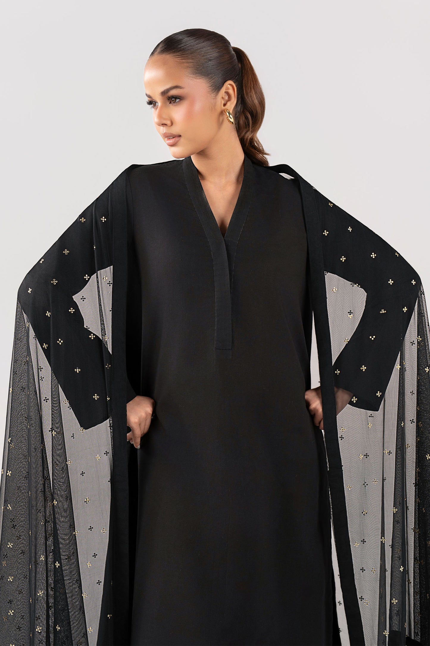 Embellished Net Dupatta