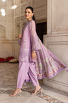 3 Pc Unstitched Embroidered Silk Cotton Net Suit