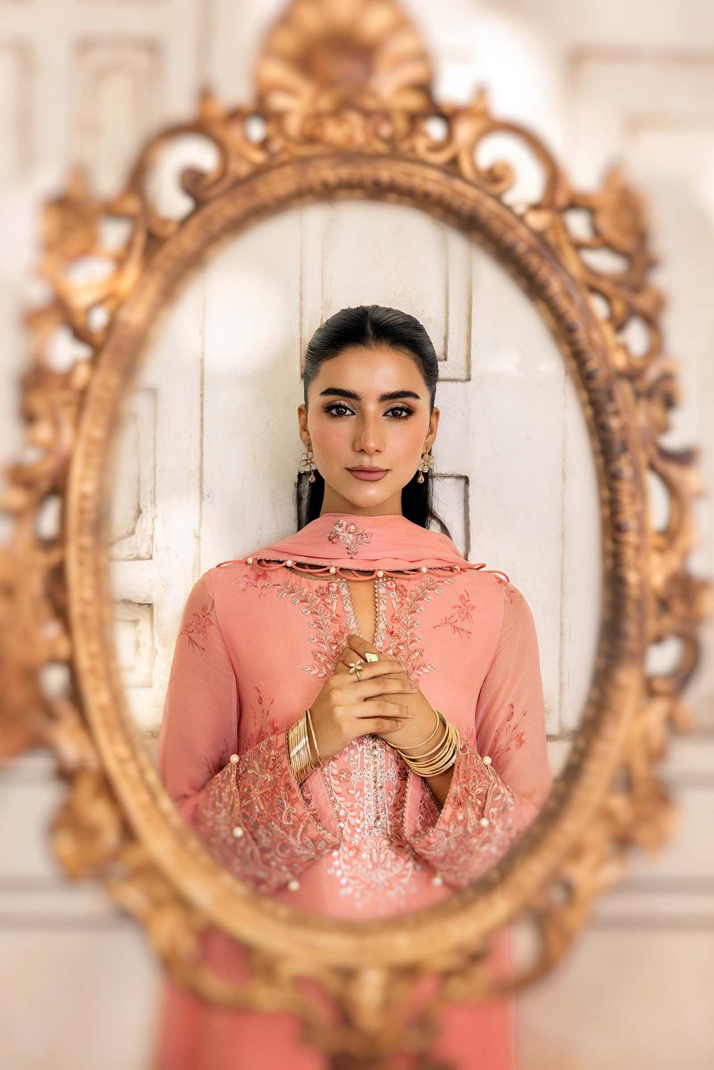 3 Pc Unstitched Embroidered Chiffon Suit