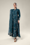 2 Pc Embroidered Raw Silk Suit
