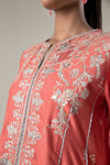 2 Pc Embroidered Khaddi Silk Suit