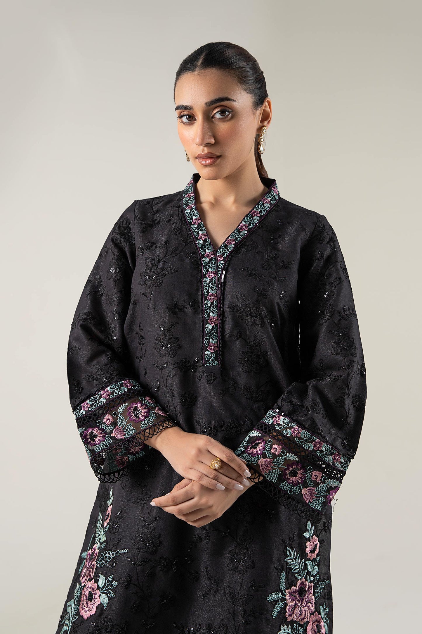 Embroidered Silk shirt