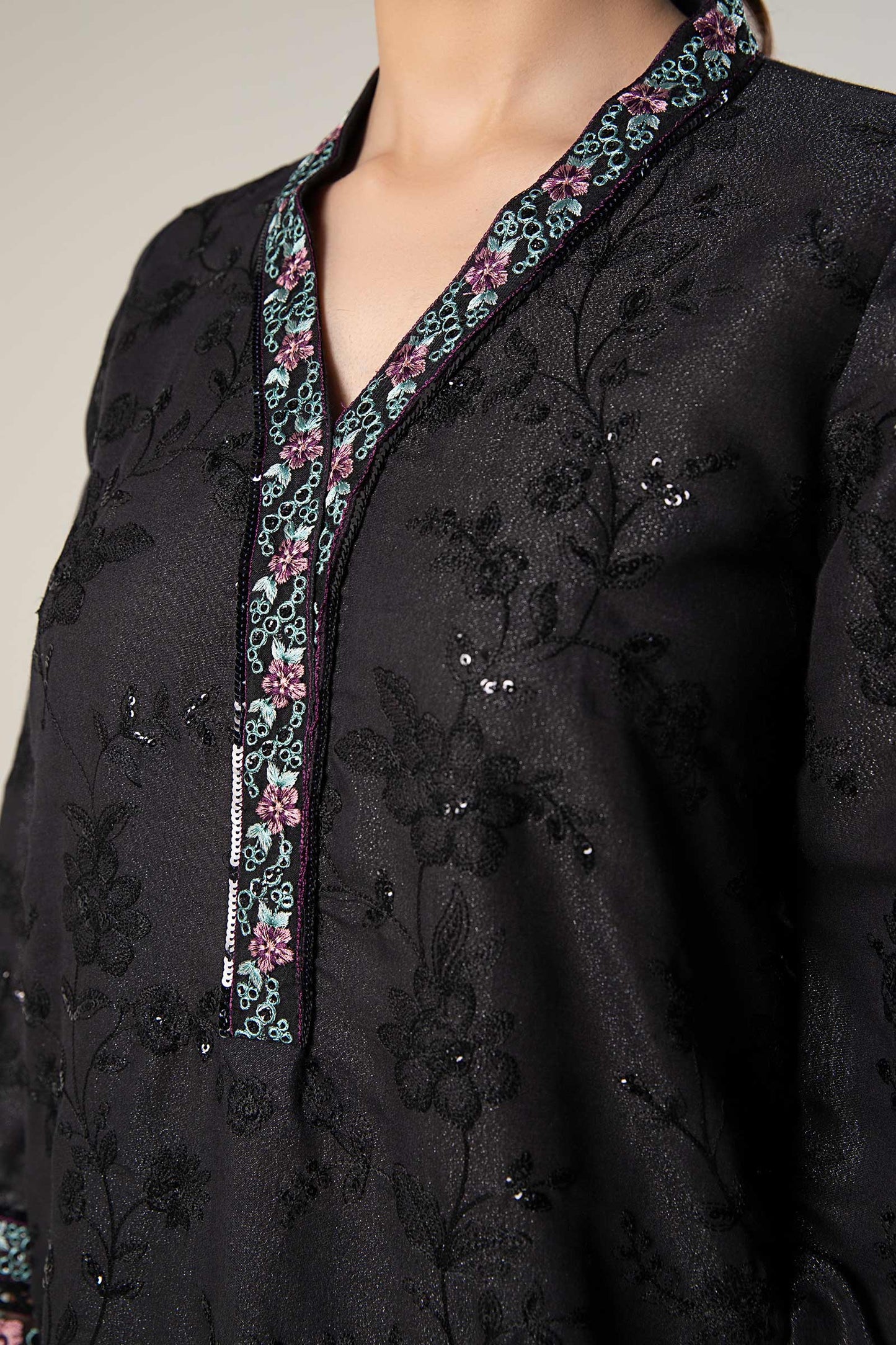 Embroidered Silk shirt
