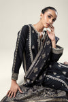 2 Pc Embroidered Khaddi Silk Suit