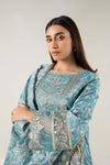 2 Pc Pinted Raw Silk Suit