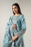 2 Pc Pinted Raw Silk Suit